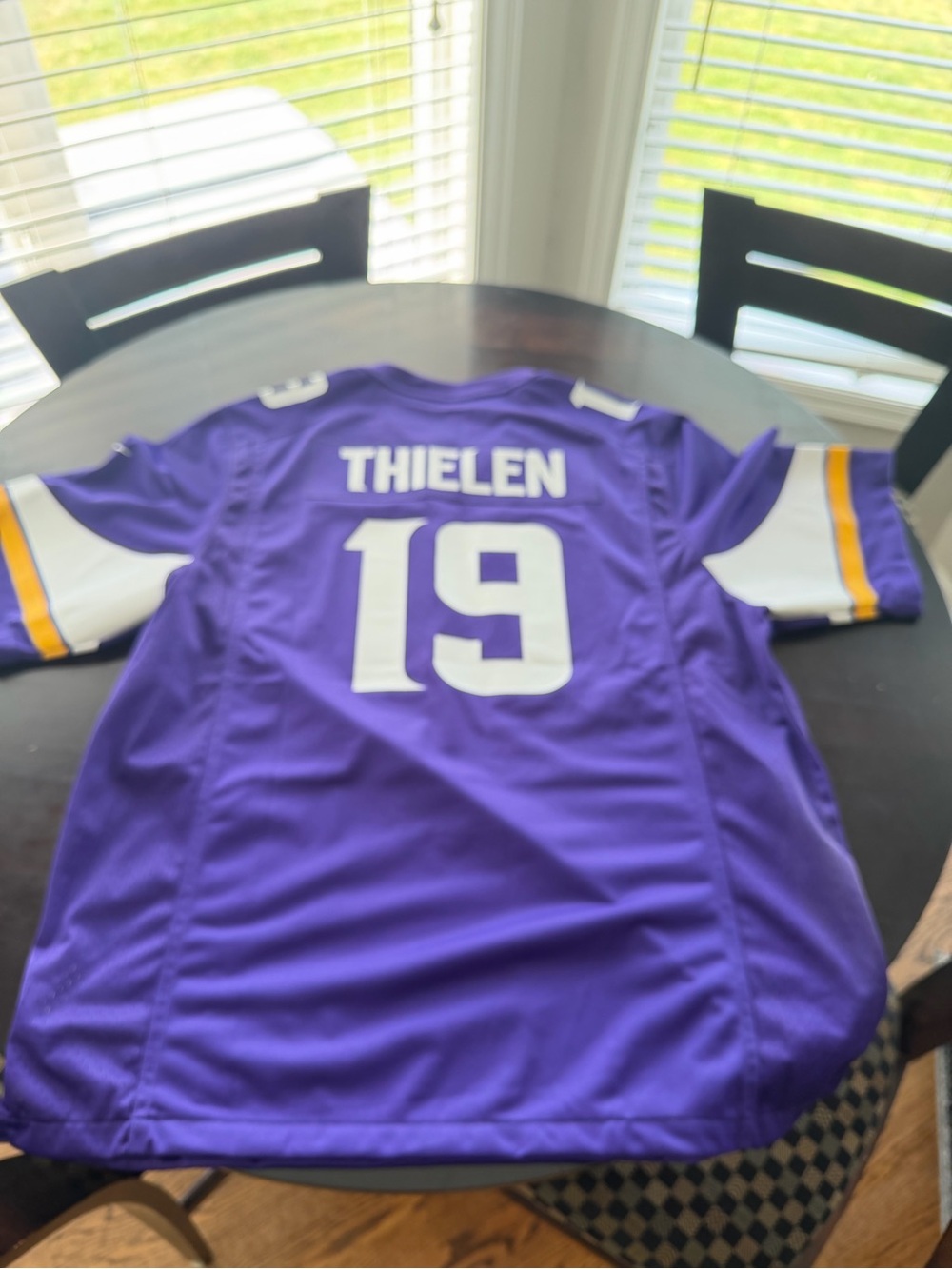 Nike Minnesota Vikings Thielen #19 Purple and White Jersey